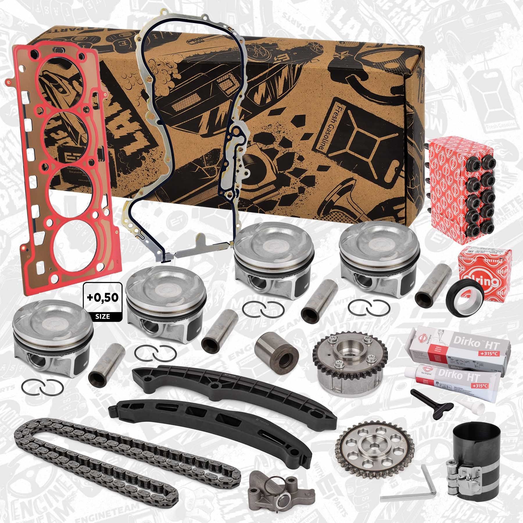 ET ENGINETEAM PM009850ET Piston Set A1 1.4 TFSI 185 PS Petrol 2018
