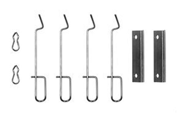 TRW PFK287 Kit d'accessoires, plaquette de frein à disque CLIO 1.9 D (B/C/S576, B/C/S57L) 64 CH Diesel 1998