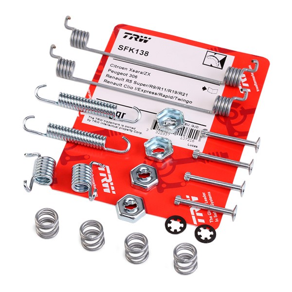 TRW SFK138 Accessory Kit, brake shoes CLIO 1.8 88 PS Petrol 1998