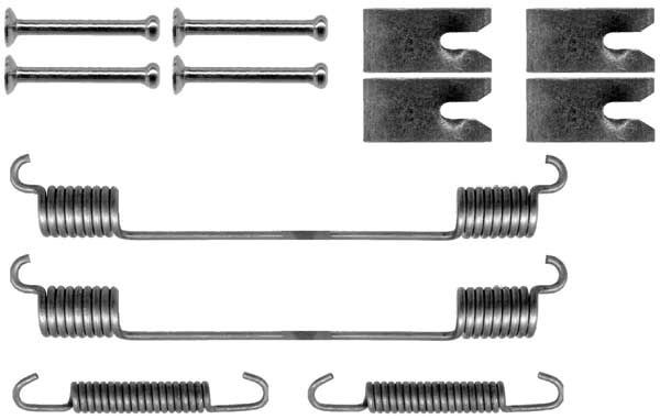 TRW SFK351 Accessory Kit, brake shoes LINEA 1.3 D Multijet (323AXB11, 323AXB1A) 90 PS Diesel