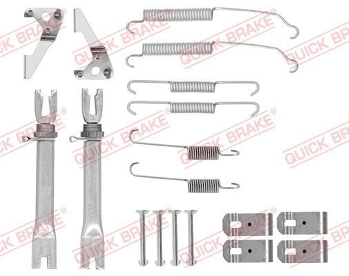 QUICK BRAKE 105-0015S Lisakomplekt, Piduriklotsid 2 1.5 MZR (DE5FS) 102 HP Bensiin 2015