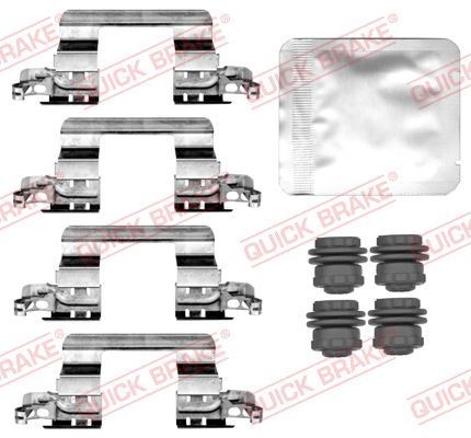 QUICK BRAKE 109-0187 Lisakomplekt, ketaspiduriklotsid COUNTRYMAN 1.5 C 170 HP Bensiin/elekter