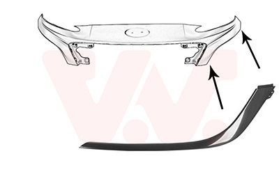 VAN WEZEL 8150585 Bumper moulding KONA 1.6 T-GDi 199 PS Petrol 2023