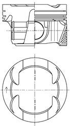 KOLBENSCHMIDT Piston Article number: 42108600 cheaply