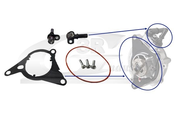 3RG 74203 Repair Kit, vacuum pump (brake system) DS4 1.2 THP 130 (NXHNYM) 130 PS Petrol 2018