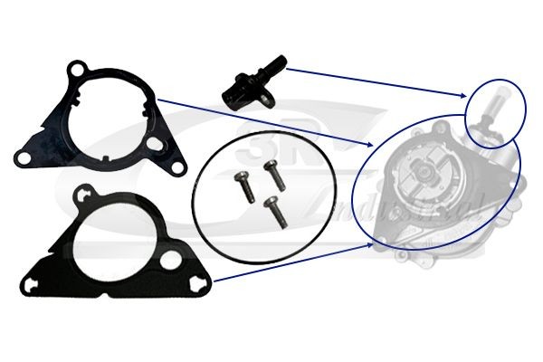 3RG 74211 Repair Kit, vacuum pump (brake system) DS4 PureTech 130 131 PS Petrol