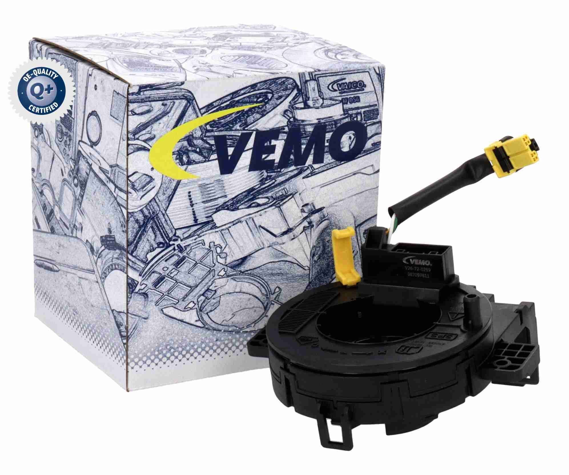 VEMO V26-72-0259 Clockspring, airbag ACCORD 2.4 E85 (CR2) 174 PS Petrol/Ethanol