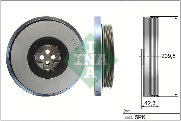 INA Crankshaft pulley Article number: 544 0606 10 cheaply