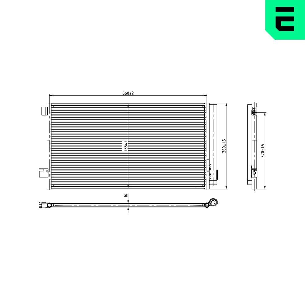 ERA Air conditioning condenser Article number: 667503 cheaply