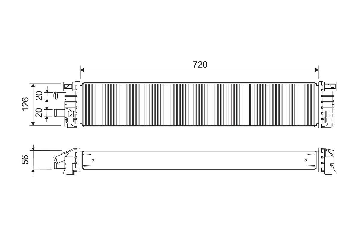 VALEO Engine radiator Article number: 701294 cheaply