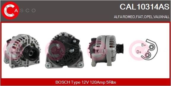 CASCO CRG71006GS EGR-jahuti MASTER 2.3 dCi 180 FWD (FV04, FV07) 179 HP Diisel
