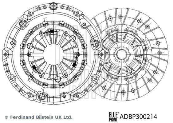 BLUE PRINT Sidurikomplekt Artikli number: ADBP300214 soodsalt
