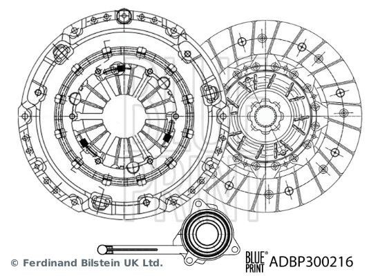 BLUE PRINT Sidurikomplekt Artikli number: ADBP300216 soodsalt