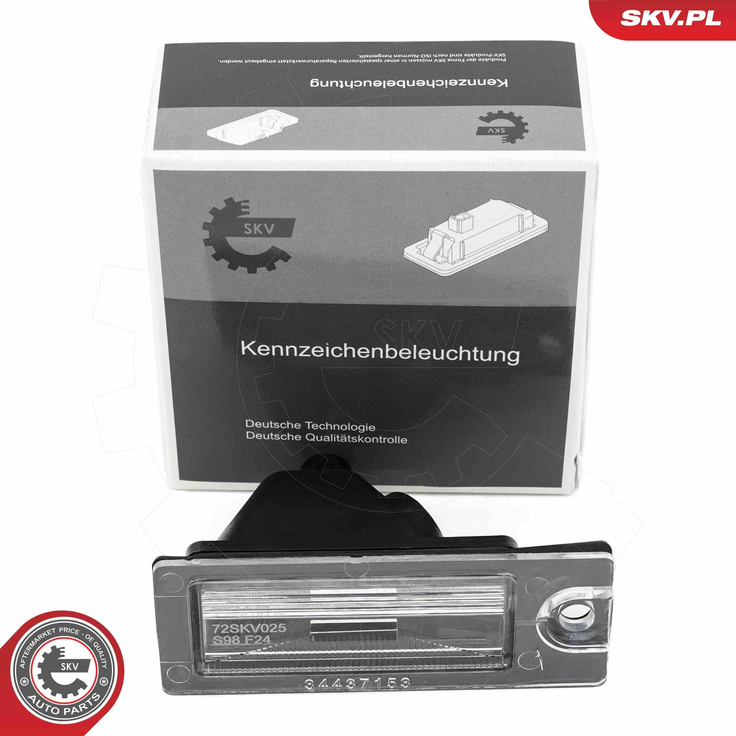 ESEN SKV Licence Plate Light Article number: 72SKV025 cheaply