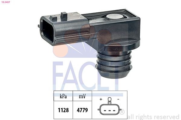 FACET Pressure Sensor, brake booster Article number: 10.3427 cheaply