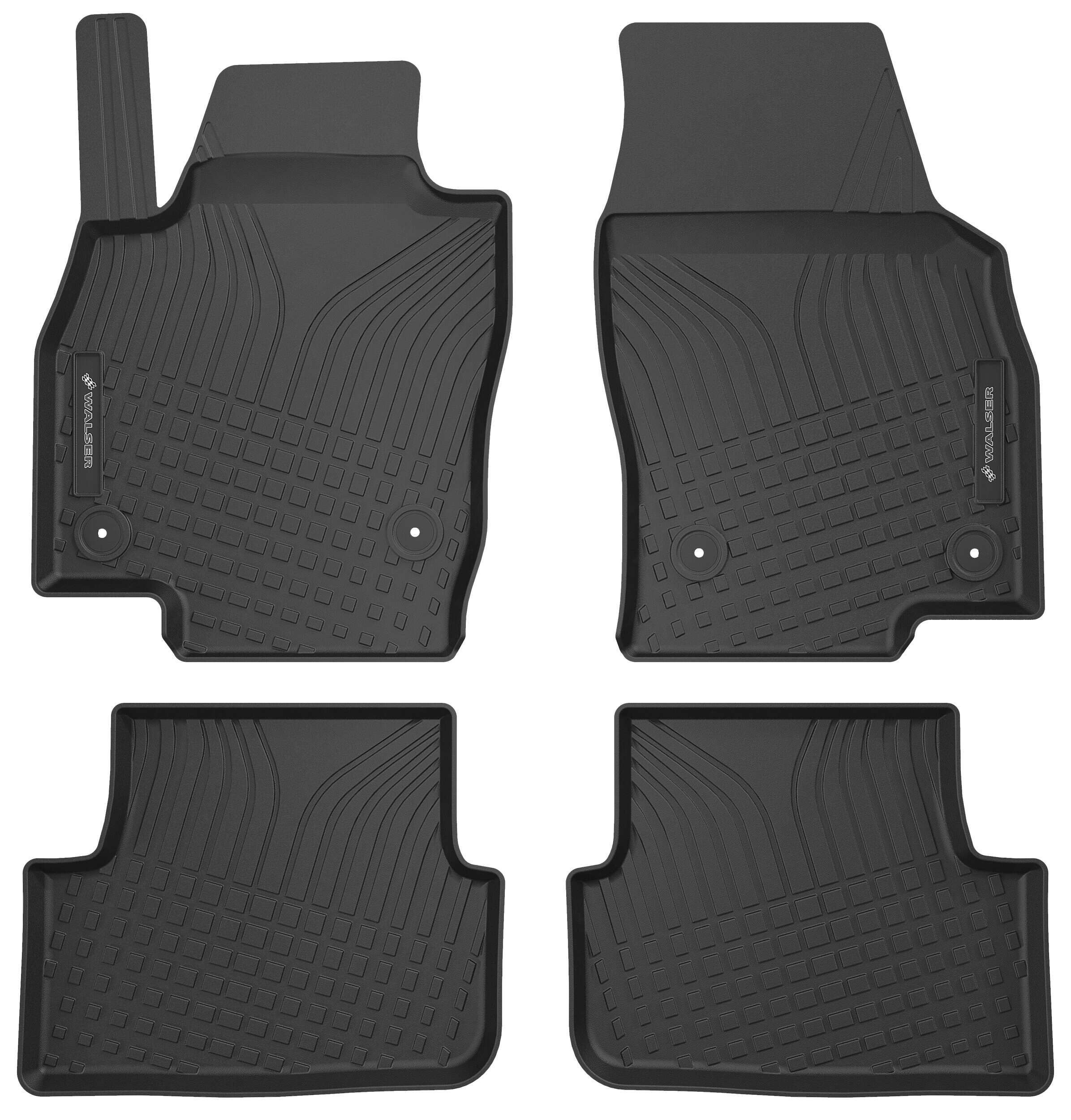 WALSER 100150 Floor mats FABIA 1.0 MPI 80 PS Petrol