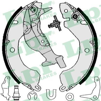 LPR Brake Shoe Set Article number: 05221 cheaply
