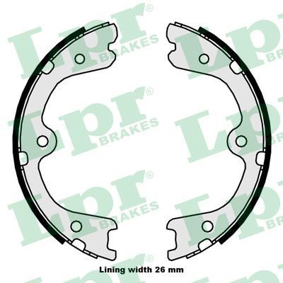 LPR Handbrake shoes Article number: 09880 cheaply
