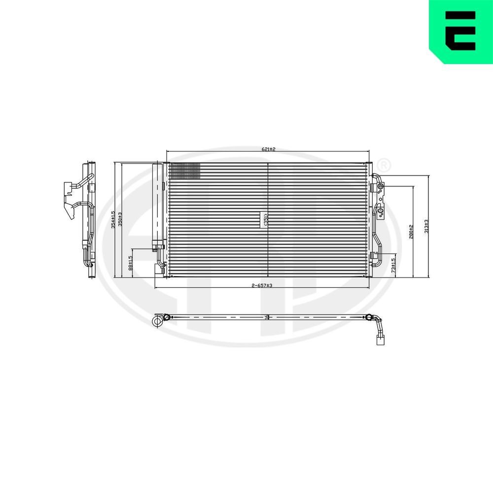 ERA Air conditioning condenser Article number: 667355 cheaply