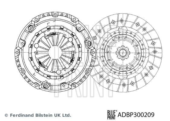 BLUE PRINT Kit d'embrayage UGS: ADBP300209 à peu de frais