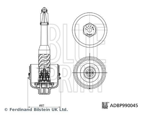 BLUE PRINT Cover, oil filter housing Article number: ADBP990045 cheaply