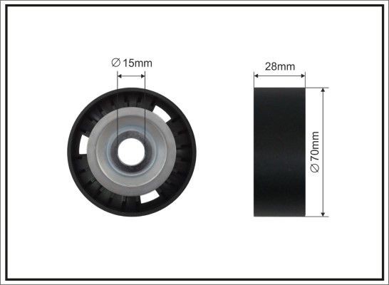 CAFFARO Tensioner pulley Article number: 500252 SC cheaply