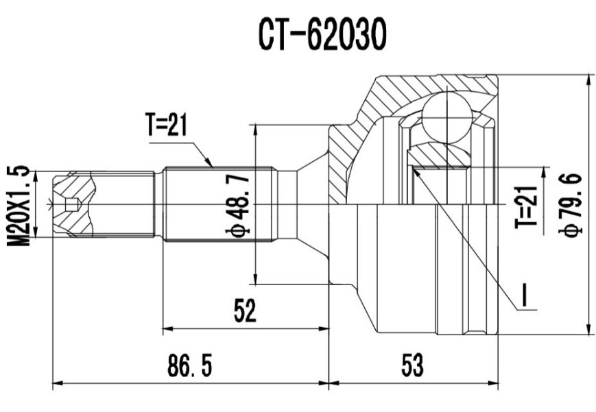 PROCARO Joint kit, drive shaft Article number: 77-CT-750 cheaply