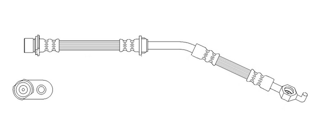 K&K Brake hose Article number: FT0966 cheaply