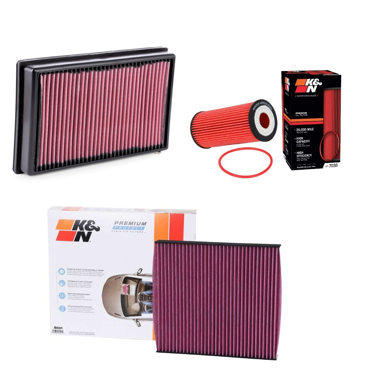 K&N Filters Filter kit Article number: KNF4055N0004 cheaply