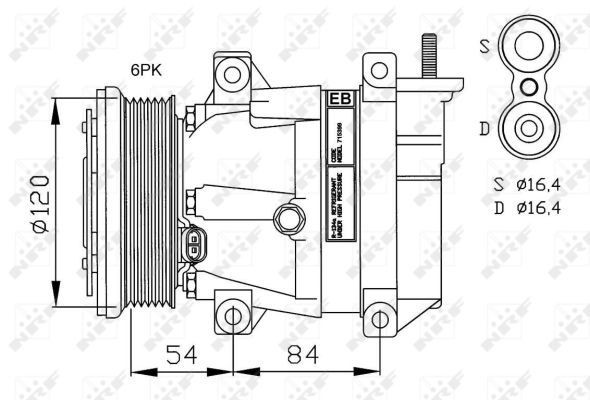 NRF Air conditioning condenser Article number: 35253 cheaply