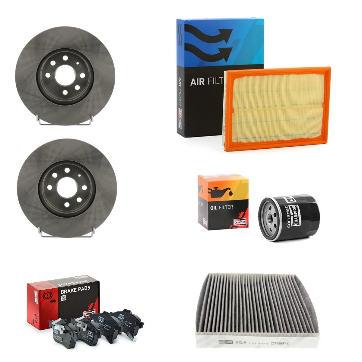 CHAMPION CMP4682SK036 Osade komplekt, inspektsioon MERIVA 1.6 i 16V Twinport 105 HP Bensiin 2010