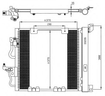 NRF Air conditioning condenser Article number: 35598 cheaply