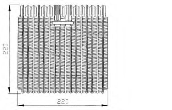 NRF Air conditioning evaporator Article number: 36038 cheaply