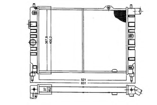 NRF Radiaator, mootorijahutus Artikli number: 503507 soodsalt