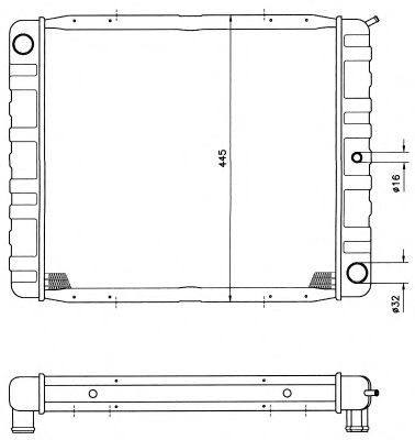 NRF Radiaator, mootorijahutus Artikli number: 505404 soodsalt