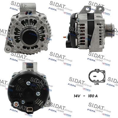 SIDAT Alternator Article number: A12DE1457A2 cheaply