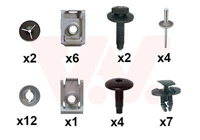 VAN WEZEL 0975793 Mounting Kit, bumper C4 1.6 VTi LPG 120 PS Petrol/Petroleum Gas (LPG)