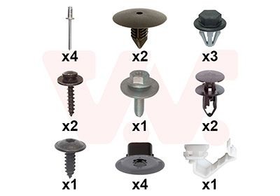 VAN WEZEL Mounting Kit, mud guard Article number: 4368796 cheaply