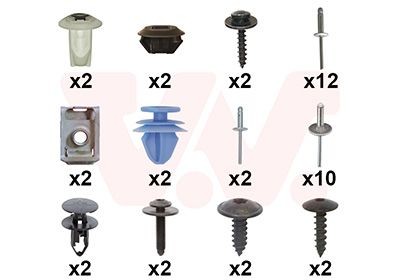 VAN WEZEL 4414793 Mounting Kit, bumper KANGOO 1.3 TCe 130 (FJMB) 131 PS Petrol