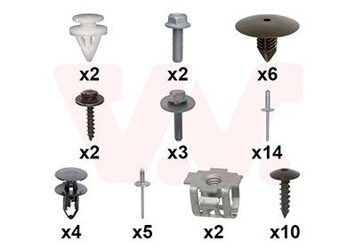 VAN WEZEL 4414794 Mounting Kit, bumper KANGOO 1.3 TCe 130 (FJMB) 131 PS Petrol