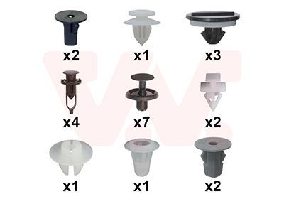 VAN WEZEL Mounting Kit, mud guard Article number: 5437796 cheaply