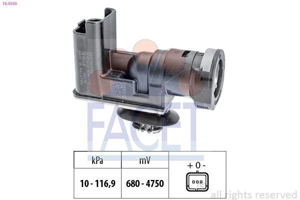 FACET Pressure Sensor, brake booster Article number: 10.3330 cheaply