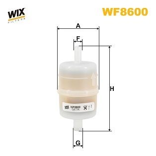WIX FILTERS Fuel filter Article number: WF8600 cheaply
