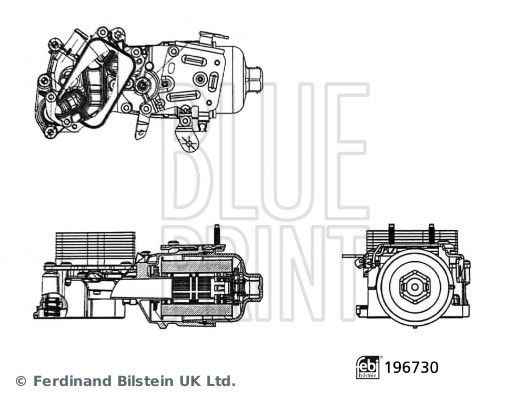 BLUE PRINT ADBP210219 Oil filter housing DS4 1.6 BlueHDi 115 116 PS Diesel 2018