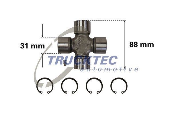 TRUCKTEC AUTOMOTIVE Drive shaft coupler Article number: 02.34.012 cheaply