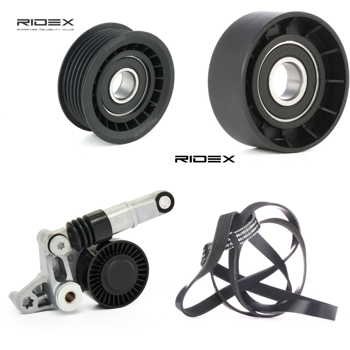RIDEX V-Ribbed Belt Set Article number: 542R1337 cheaply