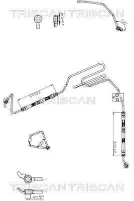 TRISCAN Hydraulic Hose, steering system Article number: 8516 29043 cheaply
