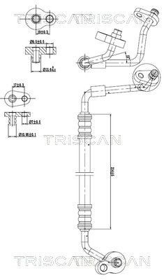 TRISCAN High- / Low Pressure Line, air conditioning Article number: 9010 16040 cheaply