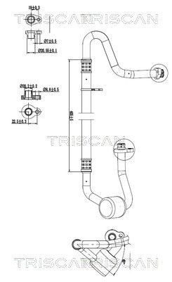 TRISCAN High- / Low Pressure Line, air conditioning Article number: 9010 16045 cheaply