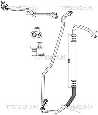 TRISCAN High- / Low Pressure Line, air conditioning Article number: 9010 28022 cheaply